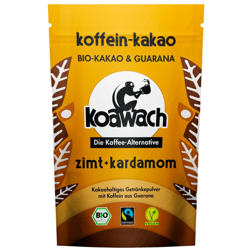 Koawach Bio Koffein-Kakao Zimt + Kardamom 100g
